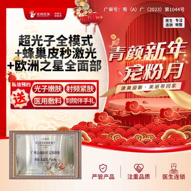 【超光子】超光子全模式+蜂巢皮秒激光+欧洲之星全面部 私信送光子/射频/医用辅料3选1整形项目图片