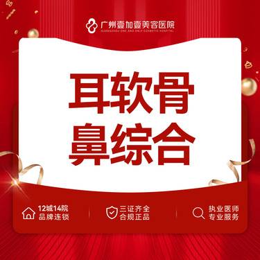 【鼻部多项】【耳软骨隆鼻/鼻综合】进口假体耳软骨鼻部综合多项