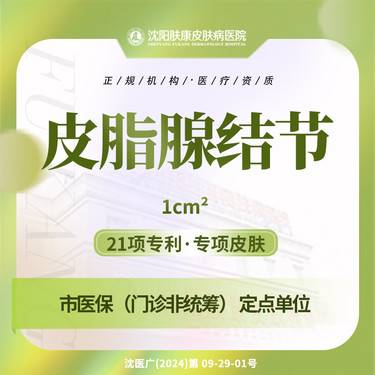 【点阵激光】皮脂腺结节 1cm2 点阵激光整形项目图片