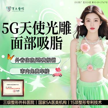 【吸脂瘦脸】5G天使光雕面部吸脂/面颊/下颌缘/双下巴3选一瘦脸 无隐形消费整形项目图片