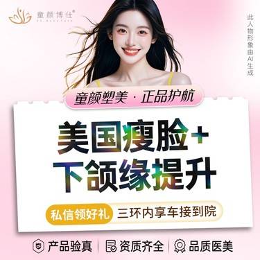 【注射塑形瘦脸】美国瘦脸+下颌缘提升（100单位）