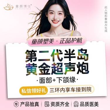 【超声炮】第二代半岛黄金超声炮整形项目图片