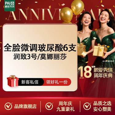 【玻尿酸鼻唇沟】【全脸微调玻尿酸6支】润致3号/莫娜丽莎玻尿酸填充 原装正品整形项目图片