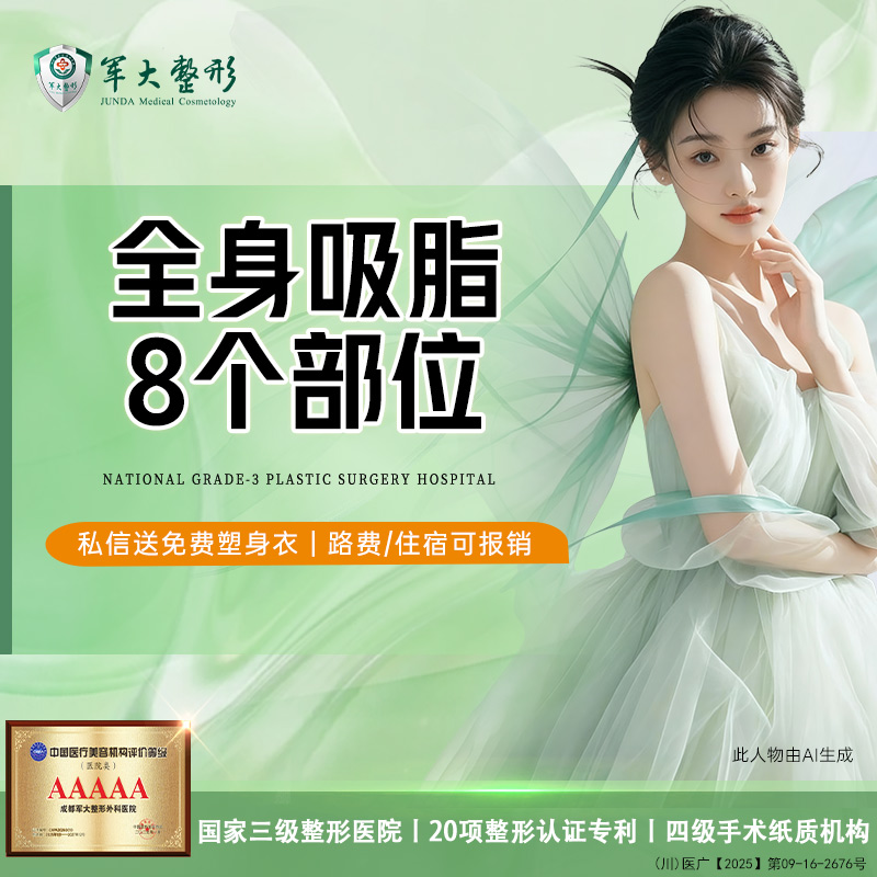 【吸脂】全身吸脂8个部位任选/瘦腿瘦腰无隐形消费【新客专享】