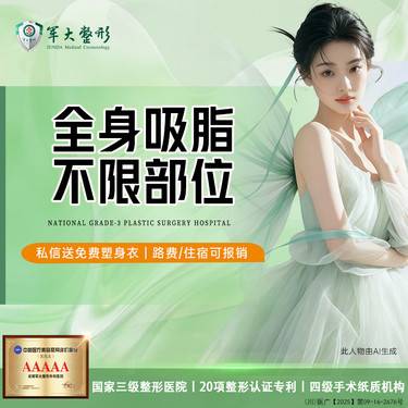 【吸脂】全身吸脂不限部位/瘦腿瘦腰腹瘦手臂美体瘦身新客专享