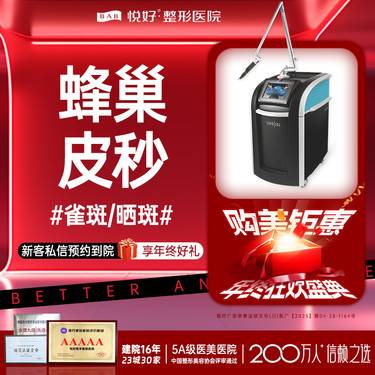 【皮秒激光】【皮秒淡斑】全模式 新客专享 进口 平扫 赛诺秀蜂巢皮秒 
