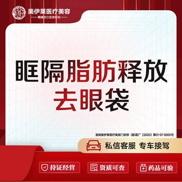 【眶隔脂肪释放】眼袋眶隔释放术