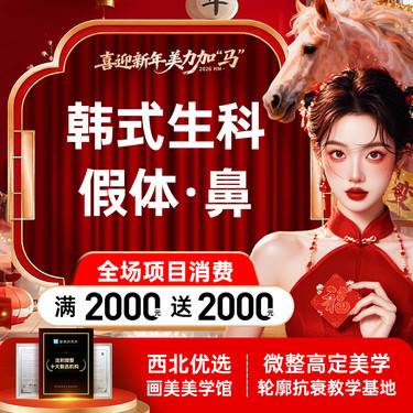 【硅胶隆鼻】韩式生科假体鼻