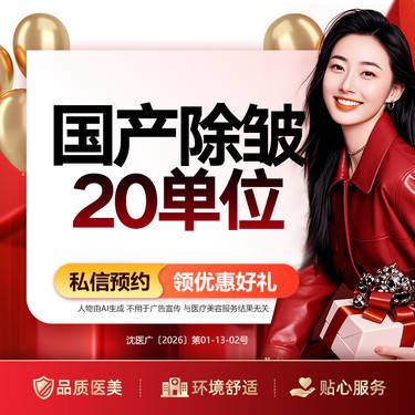 【淡化皱纹】国产除皱20单位眼角纹/川字纹/鼻背纹 3选1 （限购1）