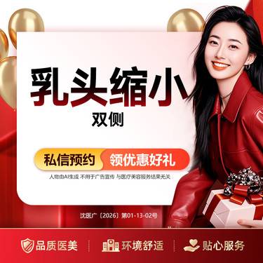 【乳头缩小】乳头缩小（双侧）专利技术加持