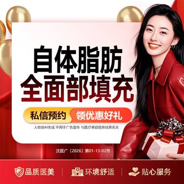 【自体脂肪全面部填充】自体脂肪全面部升级填充