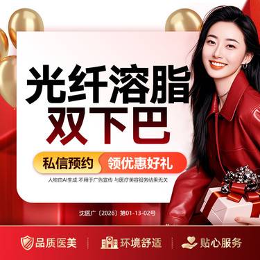 【双下巴溶脂】光纤溶脂双下巴   瘦下颌缘