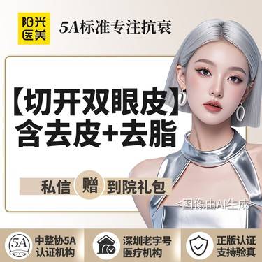 【全切双眼皮】眼部三项综合（全切重睑+去皮+去脂） 