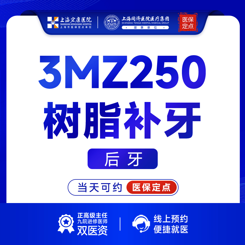【树脂补牙】【每人限用一颗】3MZ250补牙限成人 后槽牙