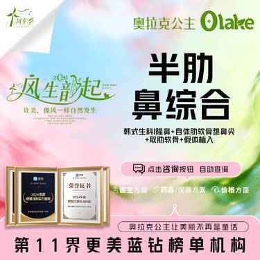 【肋骨鼻综合】【半肋鼻部综合】鼻部综合套餐 肋软骨耳软骨 鼻部套餐
