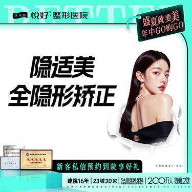 【隐适美】【隐适美牙齿隐形矫正】新客专享 进口 隐形 牙齿矫正 弹性佳 正畸