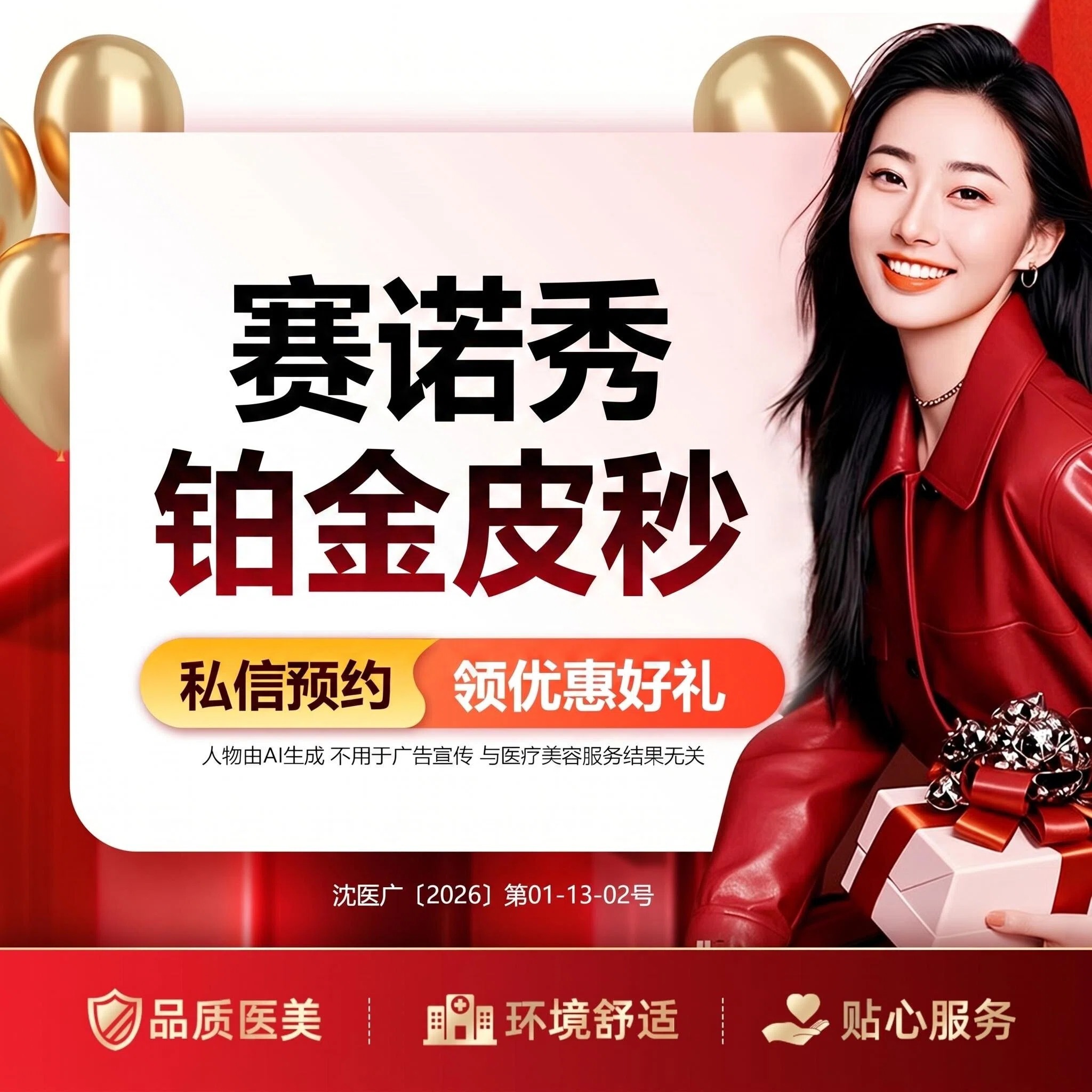 【皮秒激光】赛诺秀铂金皮秒变焦爆破色斑+全脸平光美白送玻玻水光+舒适冷风机+水晶面膜