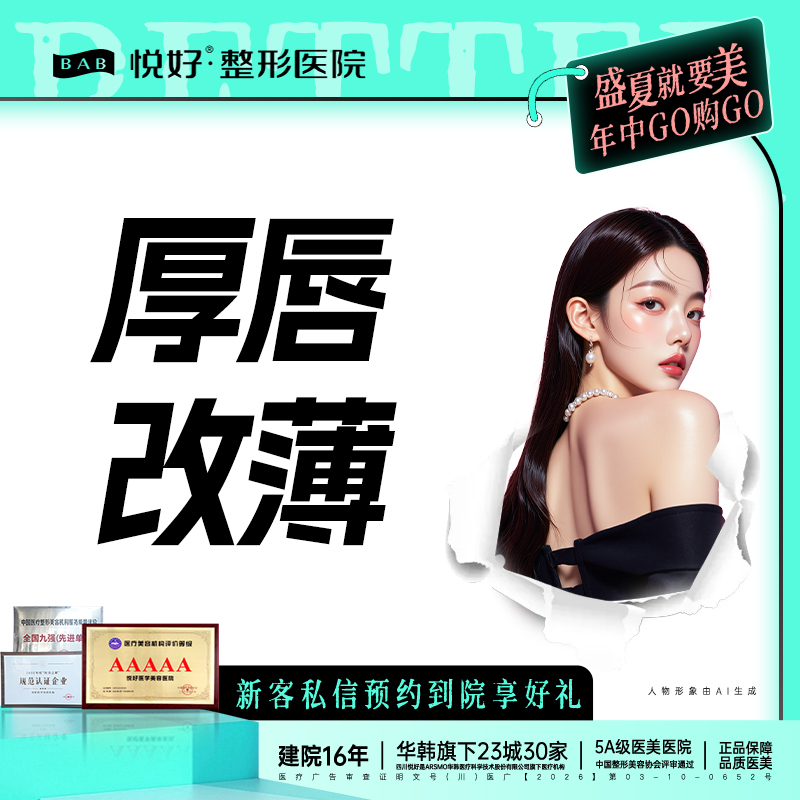 厚唇改薄【成都@四川悦好医学美容医院】