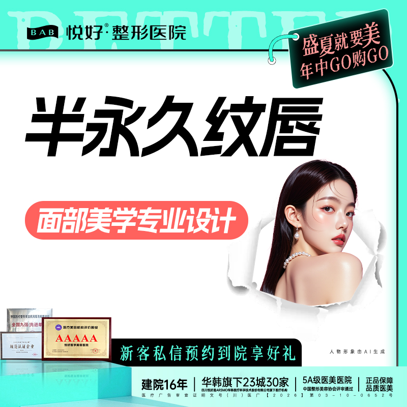 半永久纹唇【成都@四川悦好医学美容医院】