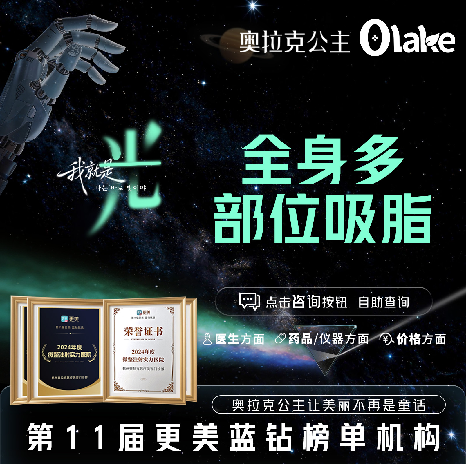 【吸脂】【全身多部位吸脂 任选能吸部位】能吸部位见详情页/瘦身/吸脂瘦全身塑形
