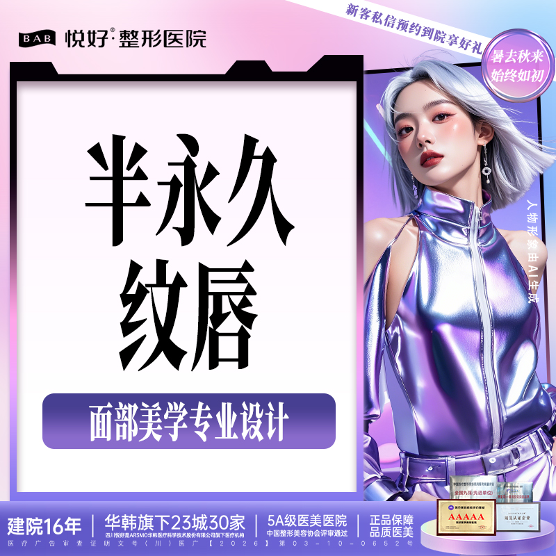 半永久纹唇【成都@四川悦好医学美容医院】